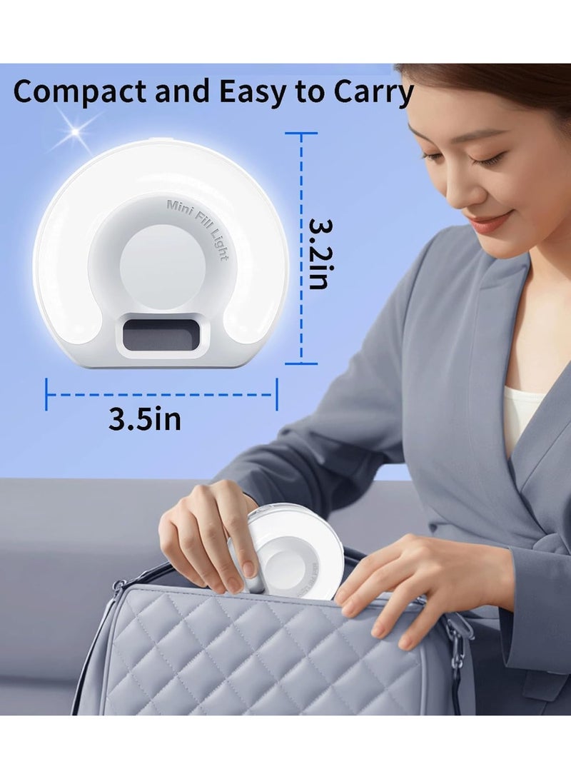 Highdas Portable Ring Light for Phone，3 Color Modes Clip On LED Light，Selfie Light for iPhone & Webcam，Adjustable Phone Light Clip for Video Recording, Content Creator,Vlog，Makeup & Video Calls - Image 2